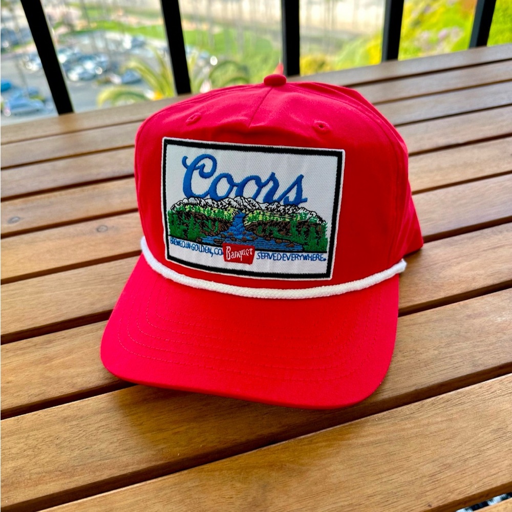 Retro Coors Red Baseball Cap